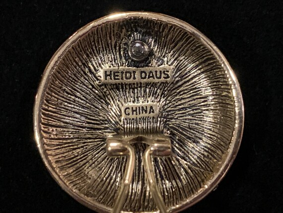 Unique Heidi Daus signed vintage brass round pier… - image 3