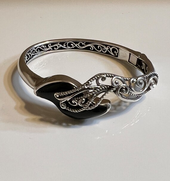 SILVER925 ONYX DESIGN BRACELET/シルバー/ブレスレット