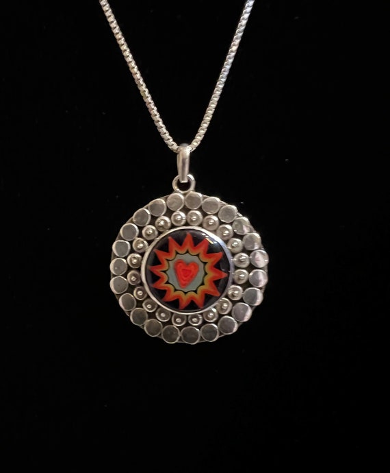 Vintage Carolyn Pollack sterling silver pendant n… - image 2