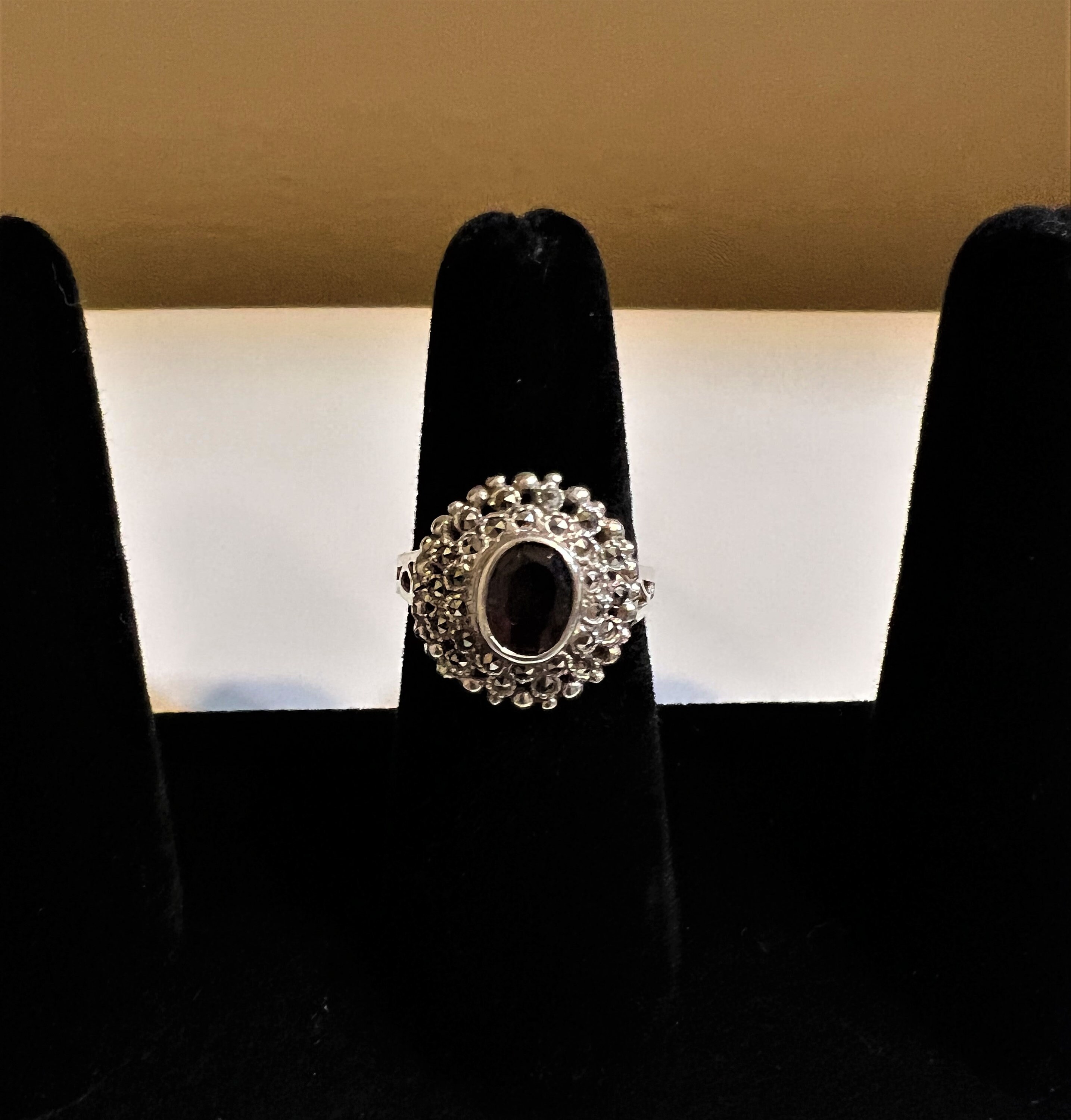 Vintage 1980's Chapal-zenray Sterling Silver 925 Marcasite