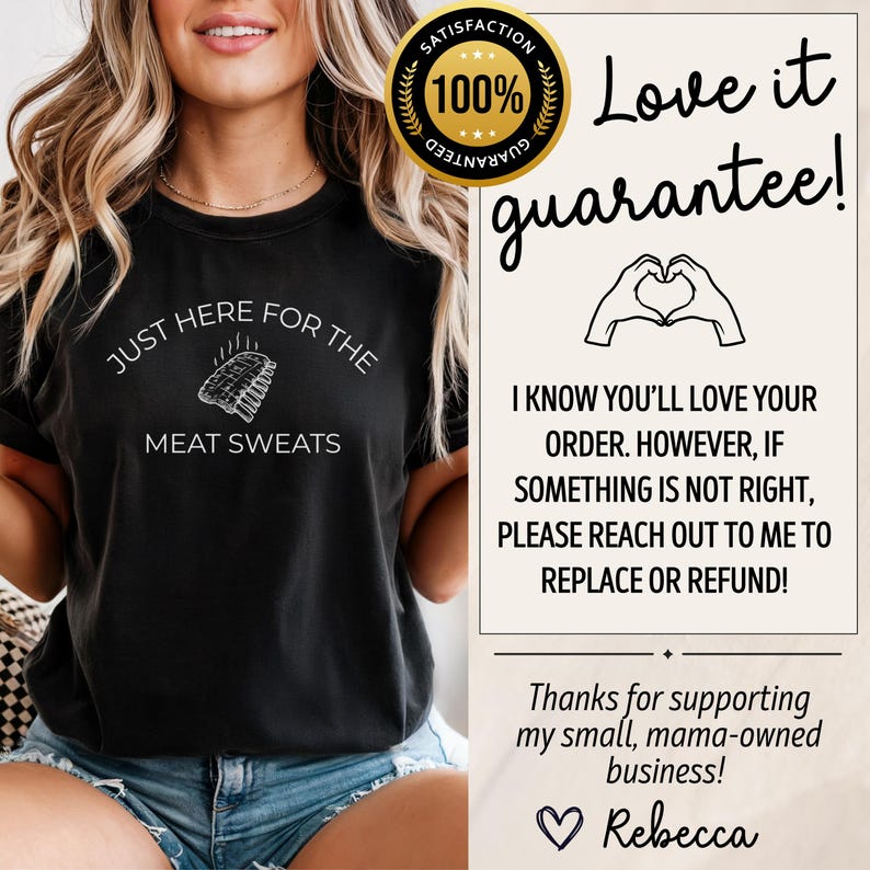 Meat Lover Comfort Colors TShirt, Funny Food Shirt, BBQ Lover Foodie Gag Shirt Exchange, Keto Bacon Steak Shirt, Sarcastic Tailgate Tee Bild 11