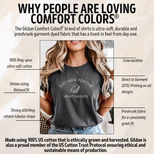 Meat Lover Comfort Colors TShirt, Funny Food Shirt, BBQ Lover Foodie Gag Shirt Exchange, Keto Bacon Steak Shirt, Sarcastic Tailgate Tee Bild 10