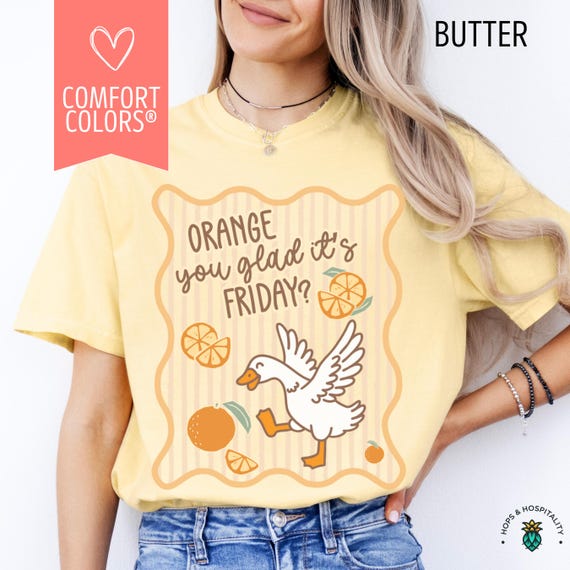 Comfort Colors Teacher Shirt: TGIF Back To School Staff Apparel, Funny Animal Pun Tees, Cute Teacher Life Shirt, Silly Goose Teacher Shirt
