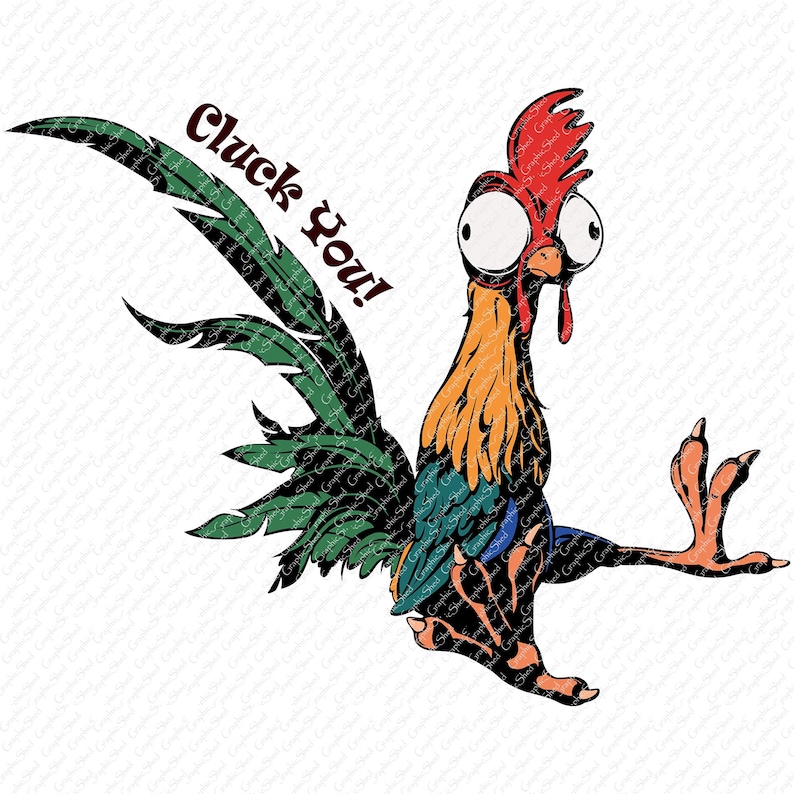 Cluck You Waterslide Decal Clear READY TO USE Water Slide Etsy