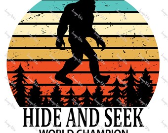 Big foot - hide and seek - waterslide decal - clear - ready to use  -  88117 w