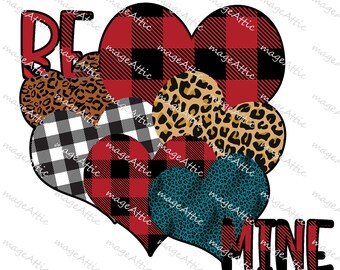 Be mine- valentine's day- waterslide decal - clear - ready to use  -  yetti supply - tumbler supply - 14595w