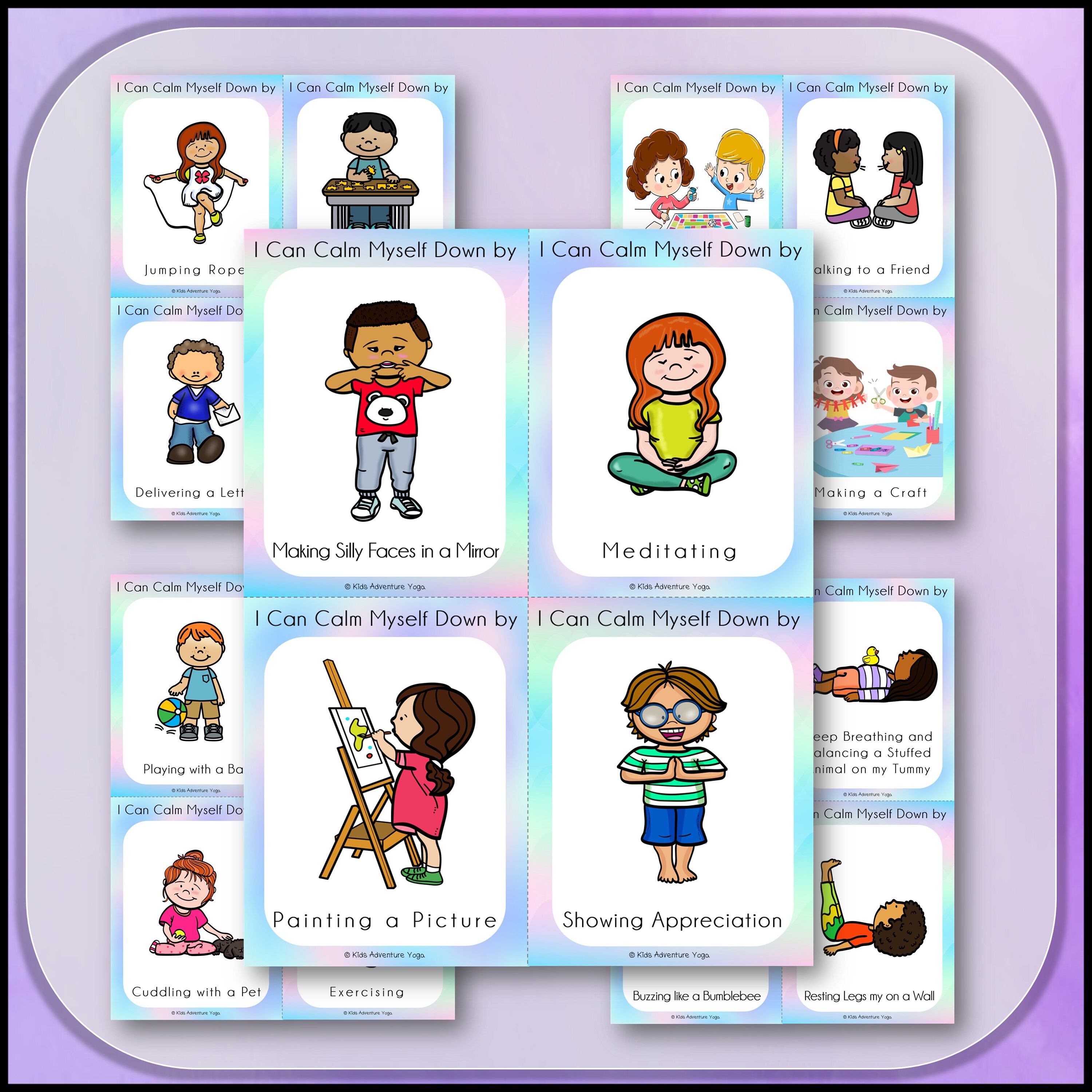 Calm Down Strategies Cards for Kids Self-regulation Coping | Etsy