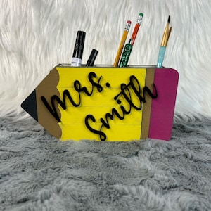 Personalized Teacher Pencil Holder