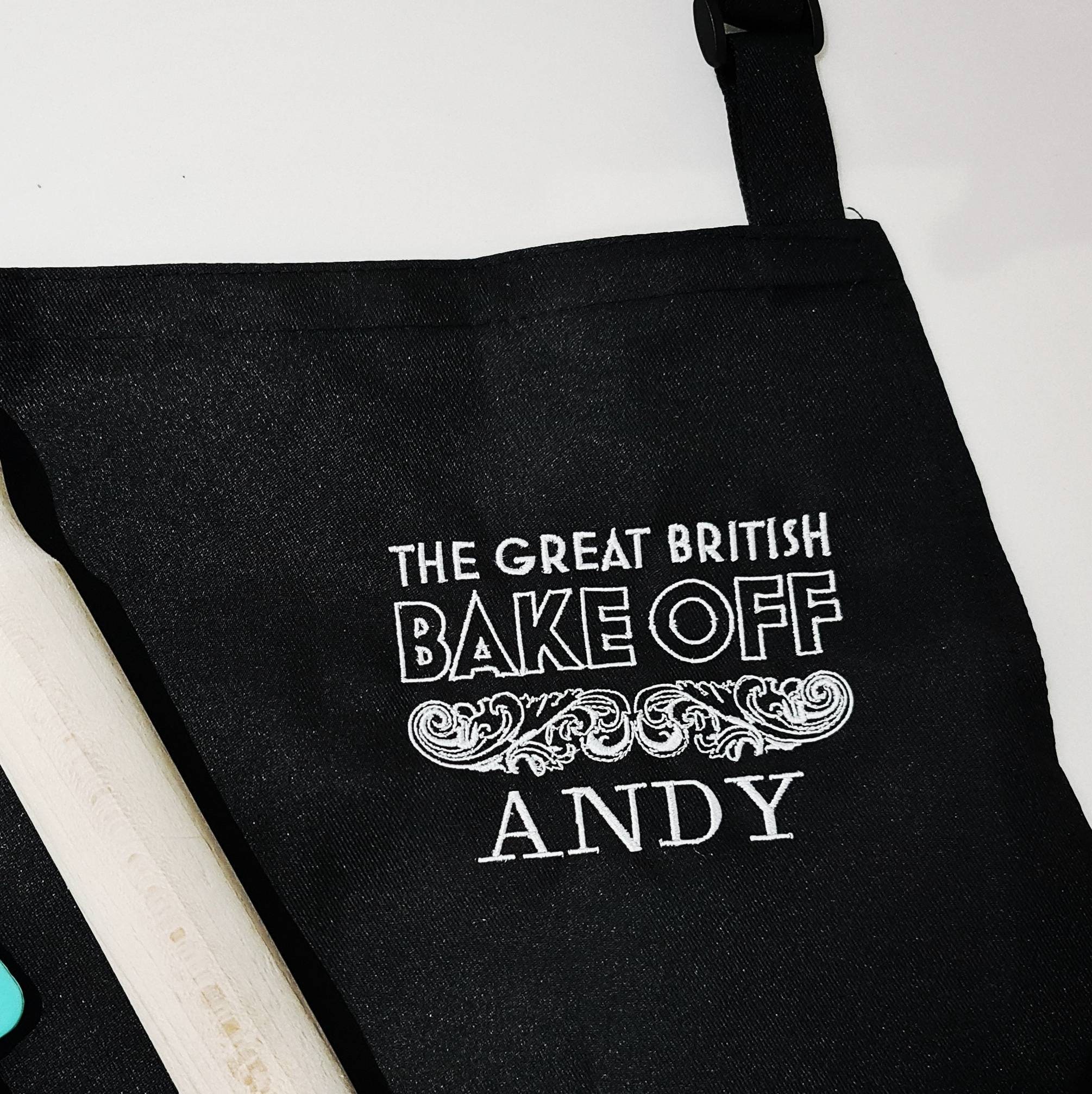 Personalised Embroidered The Great British Bake Off Apron Etsy
