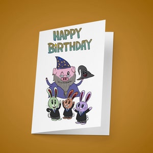 wizard pig and bunny birthday