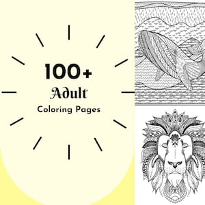 100+ High Quality Adult Coloring Pages