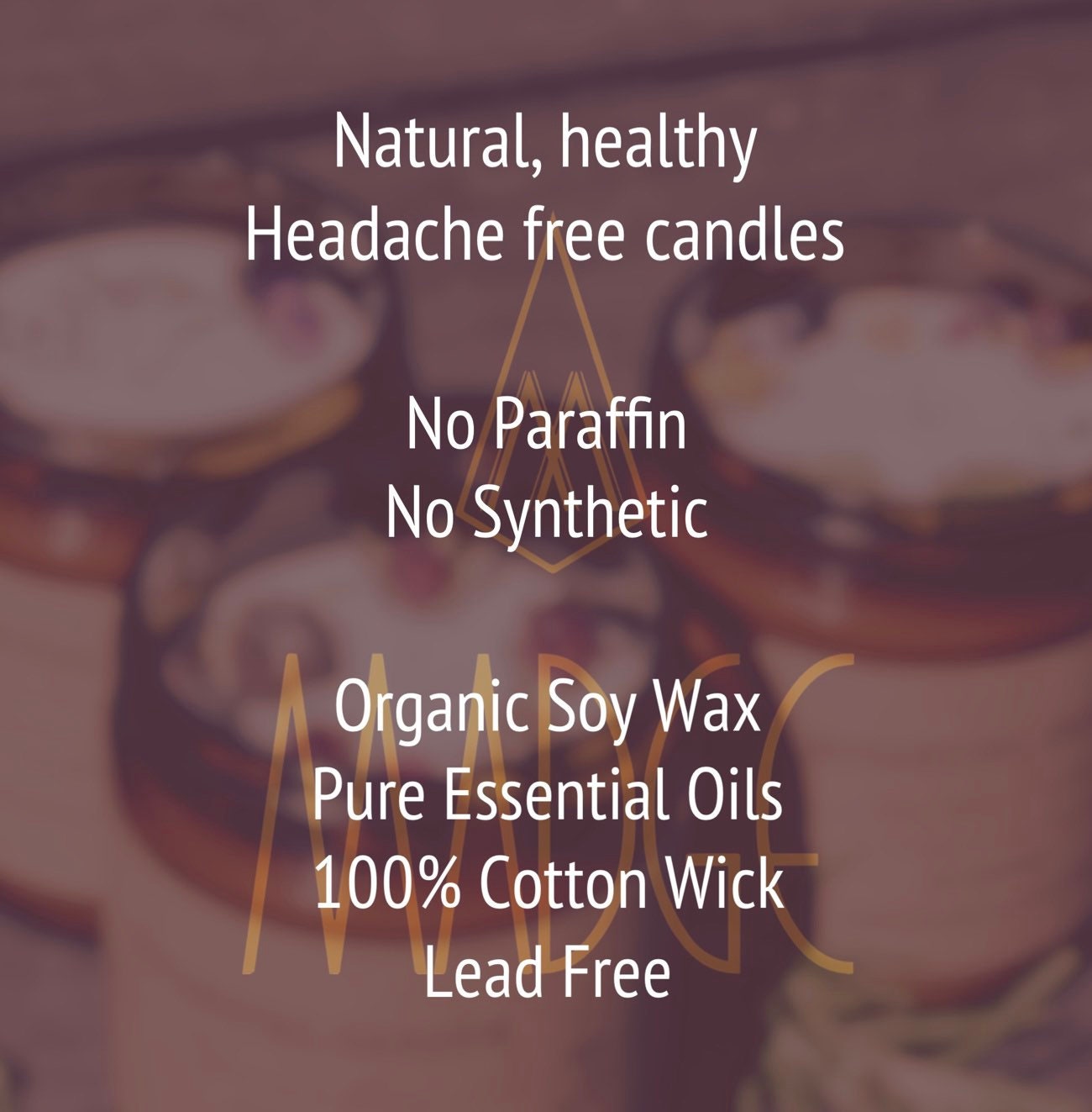 Aromatherapy Organic Jasmine & Rose Natural Soy Wax