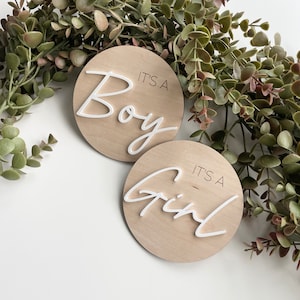 Gender Reveal Sign, It&#39;s a Boy, It&#39;s a Girl, Baby Hospital Name Sign,Baby Hospital Announcement,