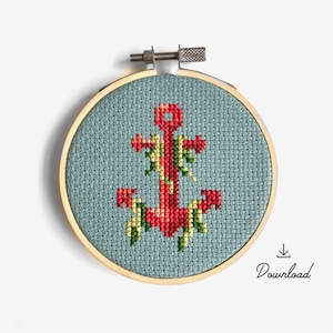 Sunken Anchor - Cross Stitch Pattern