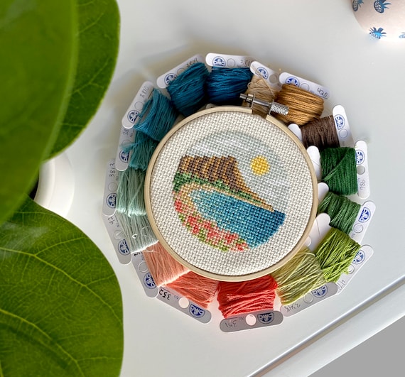 Vintage Hawaiian diamondhead ステンドグラスアート Diamond Head