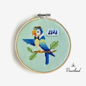 Singing Parrot - Cross Stitch Pattern