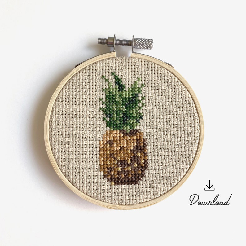 Pineapple Cross Stitch Pattern Etsy