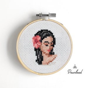 Hula Bust - Cross Stitch Pattern