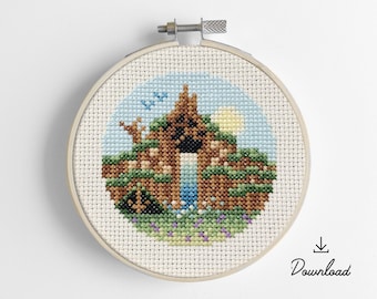 Splash Mountain - Korsstygnsmönster