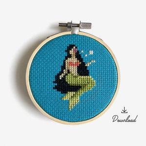 Mermaid - Cross Stitch Pattern