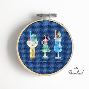 Tiny Tiki #2 - Cross Stitch Pattern