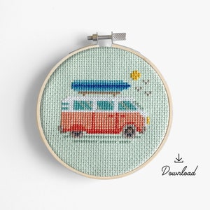 Surf Wagon - Kreuzstichmuster