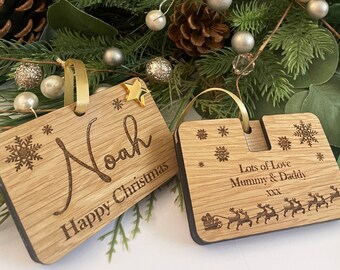 Christmas voucher Holder, wooden envelope, Personalised Christmas gift, voucher wallet, Christmas gift, Christmas decorations, unique