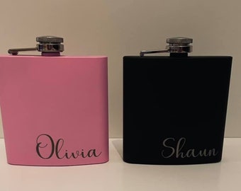 Hip Flask, Personalised hip flask, gifts for him, gifts for her, Bridesmaid gift , Brides gift, groom gifts, Best man gift , Birthday gifts