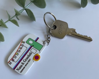 Personalised Caravan Keyring - Static caravan gift - Caravan gift