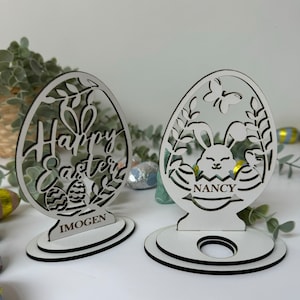 Easter egg holder, Personalised Easter gift , Kinder egg holder, Cream egg holder, first Easter Gift, Easter decor, table name place