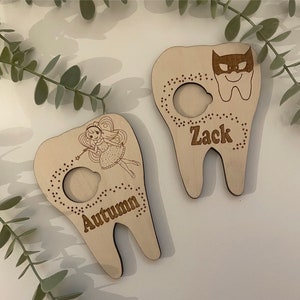 Tooth Fairy Coin Holders, 1st tooth. Superhero Coin Holder - Childrens Gifts, Tooth fairy