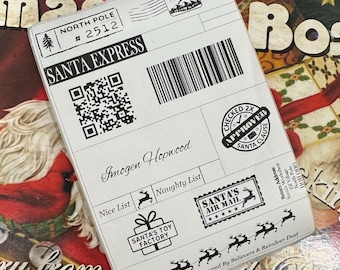 Personalized Santa Express Christmas Gift Label