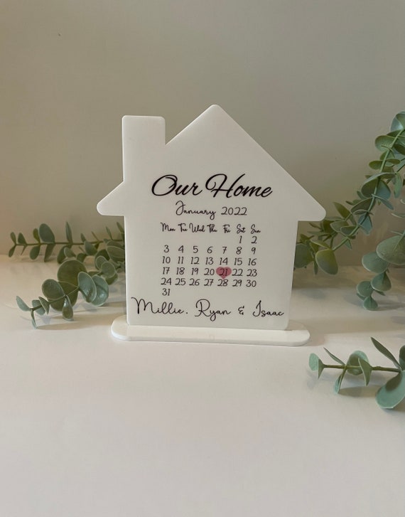 Personalised first new home housewarming present wedding gift plaque keepsake
