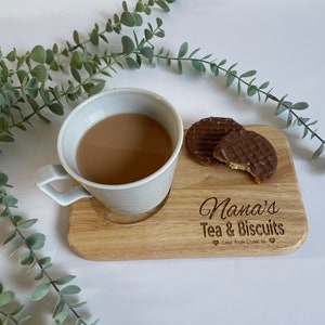 Tea & Biscuit Board, Mother’s Day gift, Coffee and Cake, Gift for Grandma, Gift for Grandad, Father’s Day gift, Tea lover, Coffee drinker