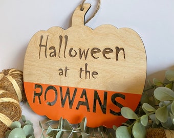 Large Halloween, Pumpkin decoration, Halloween at the, Halloween gift, Personalised Halloween decor, Halloween wreath, Photo prop