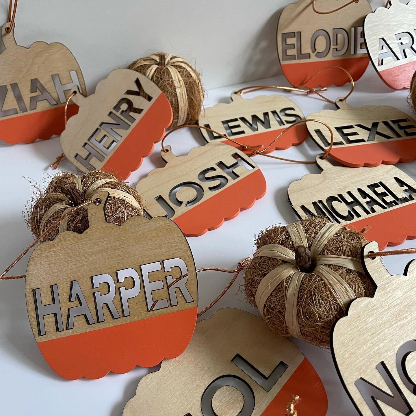 Halloween, Décoration Citrouille, Personnalisée, Cadeaux d'halloween, Tag Halloween, Suspendue, 1Er 