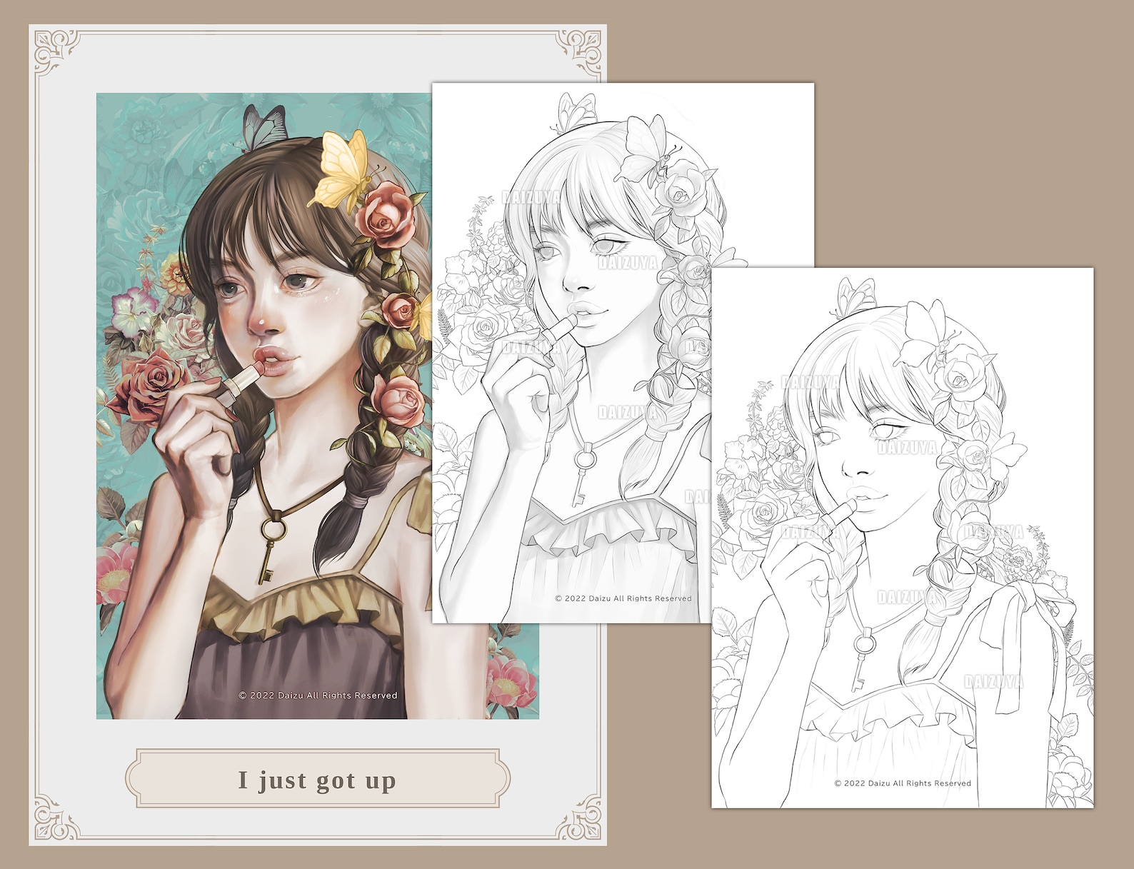 Coloring Pages for Adults - Girls - Etsy