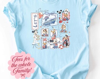 Disney Cruise Line Captain Minnie Mickey Goofy Donald Daisy Tee T-Shirt Bodysuit T-5059