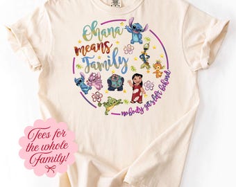Disney Lilo & Stitch 626 Ohana Means Family T-Shirt Bodysuit T-5063