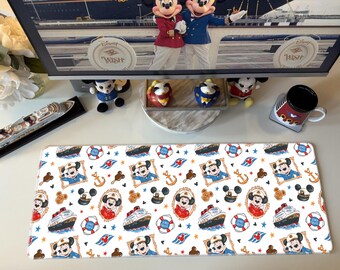 Captain Minnie | Mickey | Desk Mat | Mouse Pad | Coaster | DM124