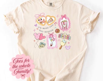 Disney Snacks Coquette Bow Tee T-Shirt Bodysuit T-5054