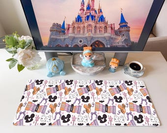 Halloween | Mickey Minnie | Magical | Bat | Wand | Ears | Desk Mat | Mouse Pad | Coaster | DM164