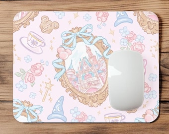Disney Parks | Mickey Minnie | Balloons | Castle | Coquette | Bow | Mousepad | Mouse Pad | Coaster | LARGE Print | MP114