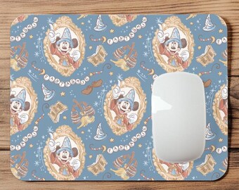 Sorcerer Mickey Mouse | Blue | Coquette | Fantasmic | Castle | Mousepad | Mouse Pad | Coaster | MP152