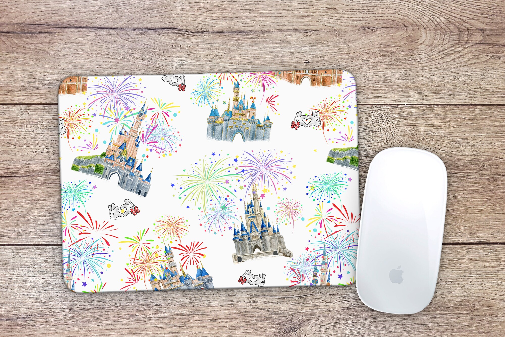 Discover Disney Parks Castles Mousepad