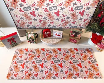 Christmas | Holiday | Gingerbread Mickey | Dole Whip | Snacks | Desk Mat | Coaster | Sewing | DM170