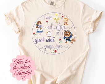 Belle Beauty and The Beast I Want Adventure T-Shirt Bodysuit T-5070