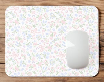 Coquette Floral Bow | Cottage Chic | Mousepad | Mouse Pad | Coaster | MP131