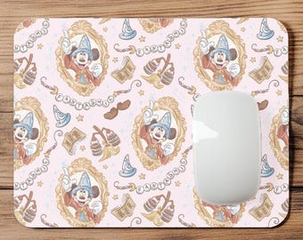 Sorcerer Mickey Mouse | Blush | Coquette | Fantasmic | Castle | Mousepad | Mouse Pad | Coaster | MP151
