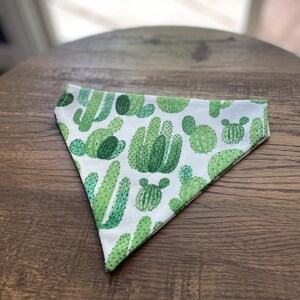 Cactus Dog Bandana, Dog Bandana, Customized Dog Bandana, Personalized Dog Bandana, Slip On Bandana, Over the Collar Bandana, Pet Bandana